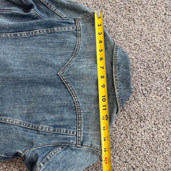 Gap 1969 Women’s Distressed Tucker Denim Jacket 100% Cotton Fall ‘06 Size Small - Picture 11 of 11